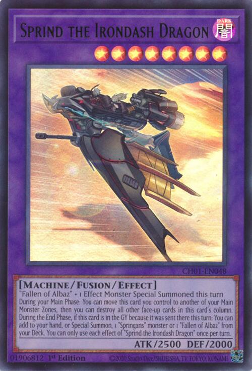 Sprind the Irondash Dragon [CH01-EN048] Ultra Rare | Exor Games Truro