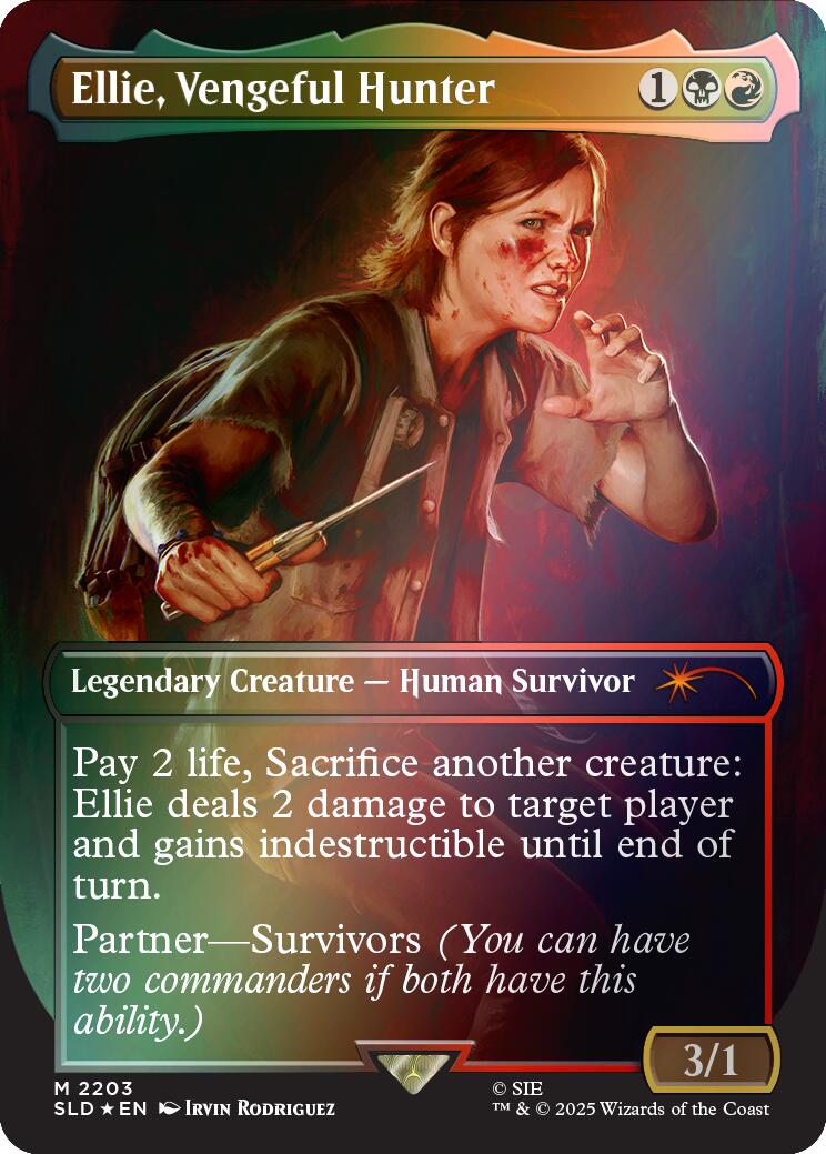 Ellie, Vengeful Hunter (Rainbow Foil) [Secret Lair Drop Series] | Exor Games Truro
