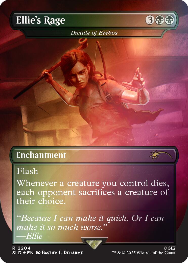 Ellie's Rage - Dictate of Erebos (Rainbow Foil) [Secret Lair Drop Series] | Exor Games Truro
