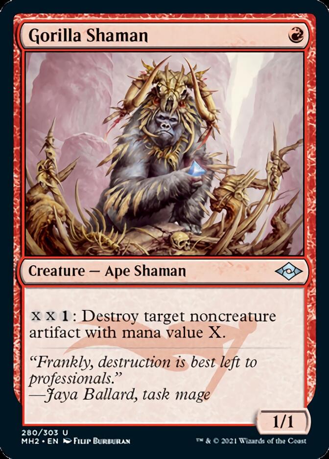 Gorilla Shaman (Foil Etched) [Modern Horizons 2] | Exor Games Truro