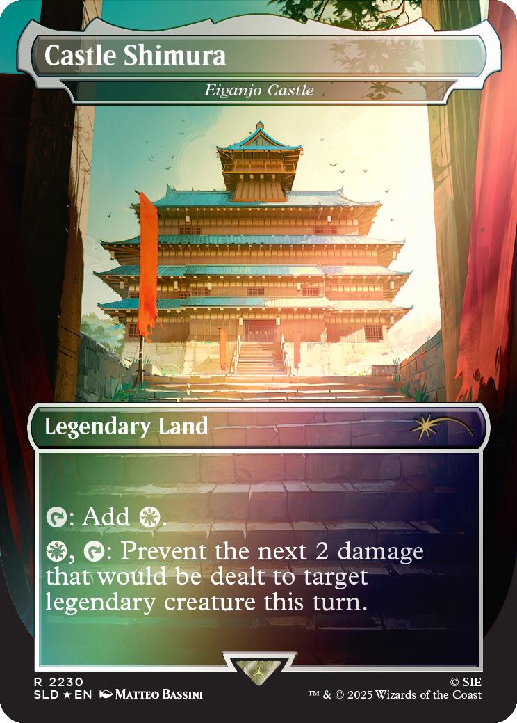 Castle Shimura - Eiganjo Castle (Rainbow Foil) [Secret Lair Drop Series] | Exor Games Truro