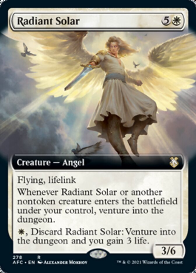 Radiant Solar (Extended Art) [Dungeons & Dragons: Adventures in the Forgotten Realms Commander] | Exor Games Truro