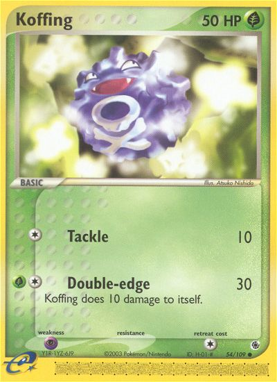 Koffing (54/109) [EX: Ruby & Sapphire] | Exor Games Truro