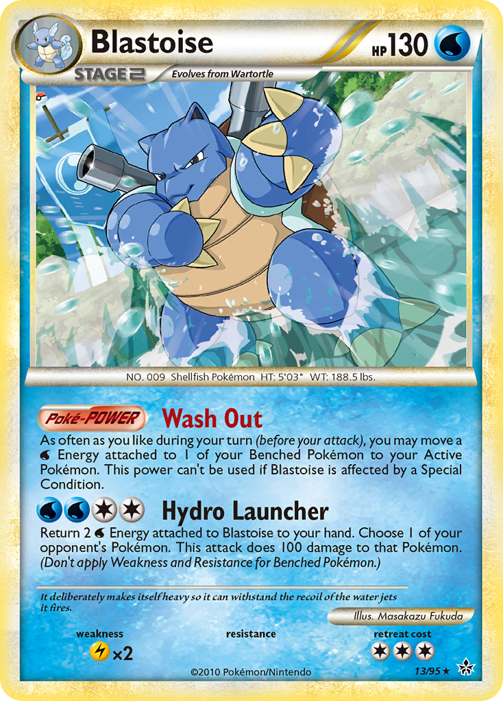 Blastoise (13/95) [HeartGold & SoulSilver: Unleashed] | Exor Games Truro