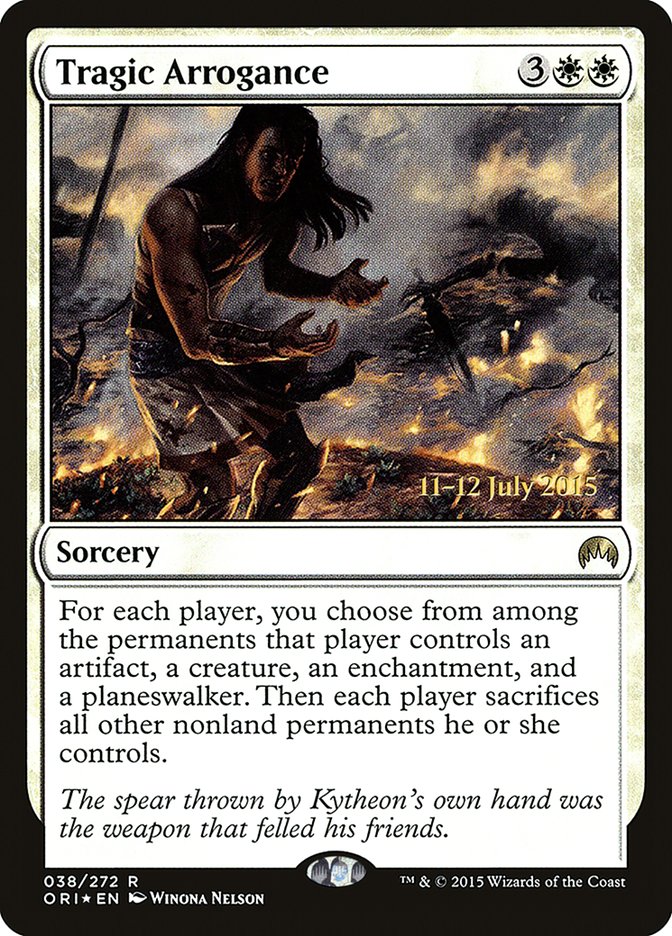 Tragic Arrogance [Magic Origins Prerelease Promos] | Exor Games Truro