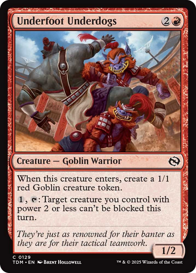 Underfoot Underdogs [Tarkir: Dragonstorm] | Exor Games Truro