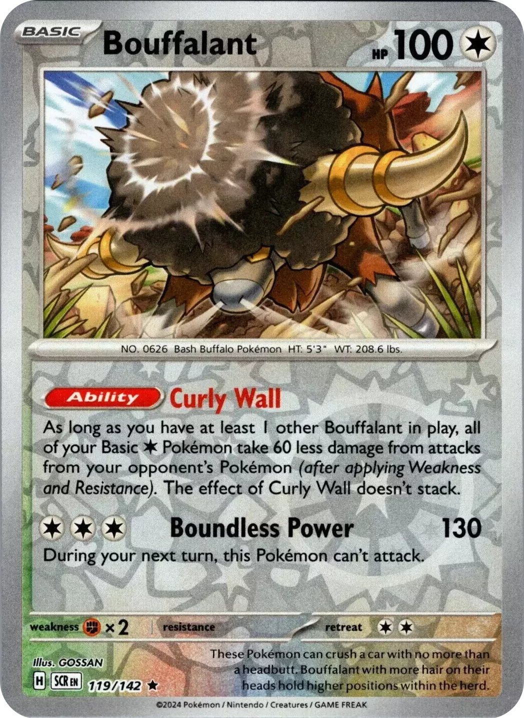 Bouffalant (119/142) [Scarlet & Violet: Stellar Crown] | Exor Games Truro