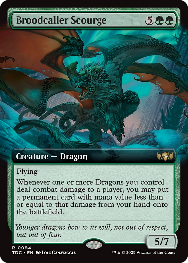 Broodcaller Scourge (Extended Art) [Tarkir: Dragonstorm Commander] | Exor Games Truro