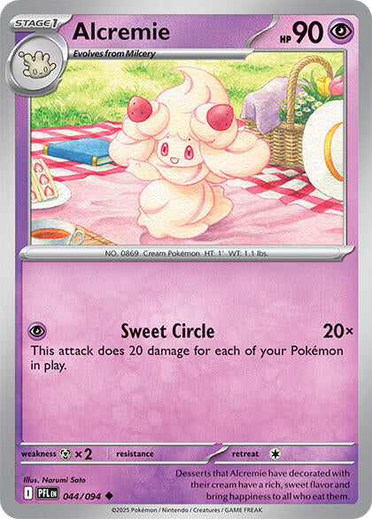 Alcremie (044/094) (Reverse Holo) [Mega Evolution: Phantasmal Flames] | Exor Games Truro
