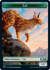 Cat (020) // Dog Double-Sided Token [Core Set 2021 Tokens] | Exor Games Truro