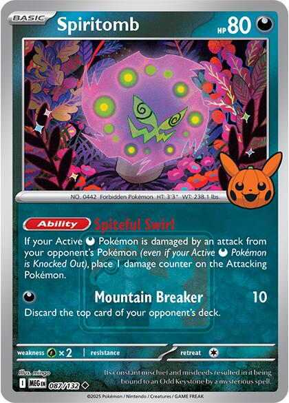 Spiritomb (087/132) (Pokeween 2025) [Miscellaneous Cards] | Exor Games Truro