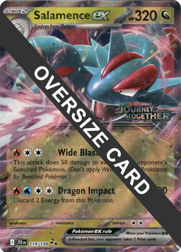 Salamence ex (114/159) (Jumbo Card) [Scarlet & Violet: Journey Together] | Exor Games Truro