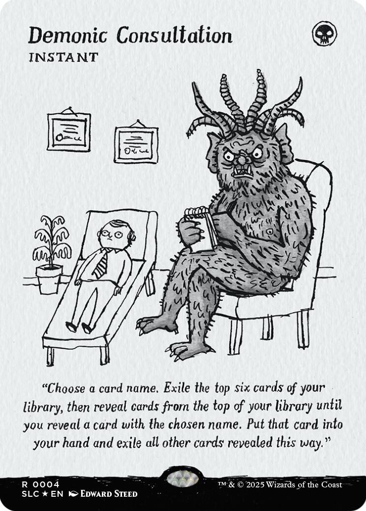 Demonic Consultation (Halo Foil) [Secret Lair Countdown Kit] | Exor Games Truro