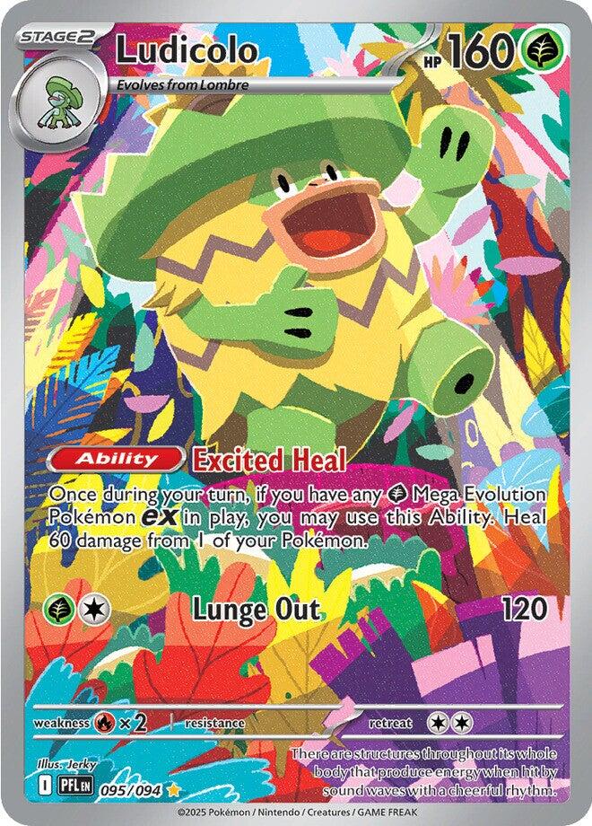 Ludicolo (095/094) [Mega Evolution: Phantasmal Flames] | Exor Games Truro