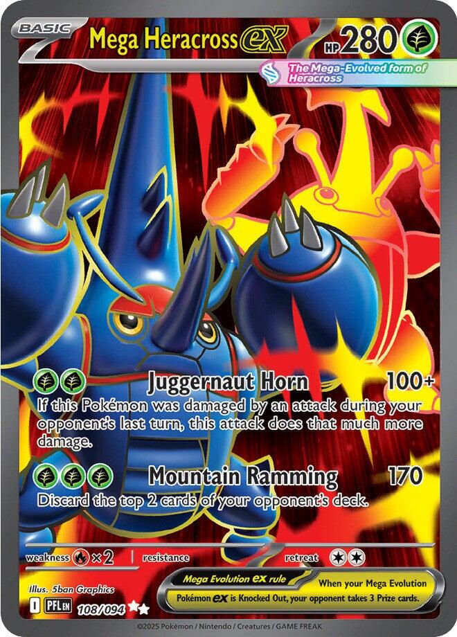 Mega Heracross ex (108/094) [Mega Evolution: Phantasmal Flames] | Exor Games Truro