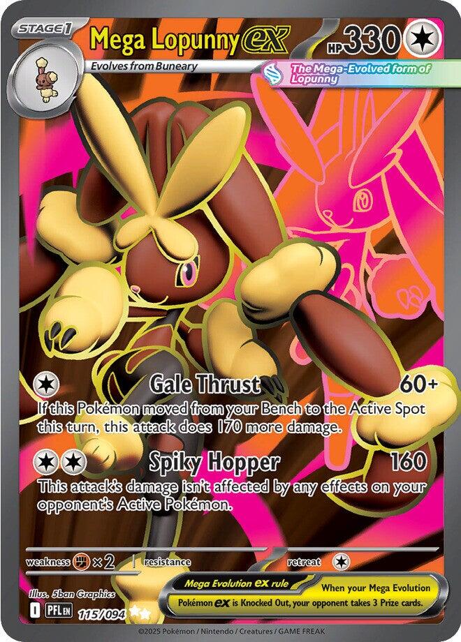 Mega Lopunny ex (115/094) [Mega Evolution: Phantasmal Flames] | Exor Games Truro