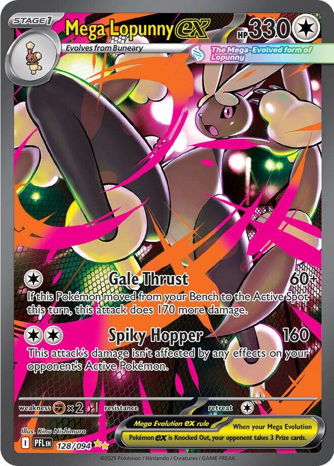 Mega Lopunny ex (128/094) [Mega Evolution: Phantasmal Flames] | Exor Games Truro