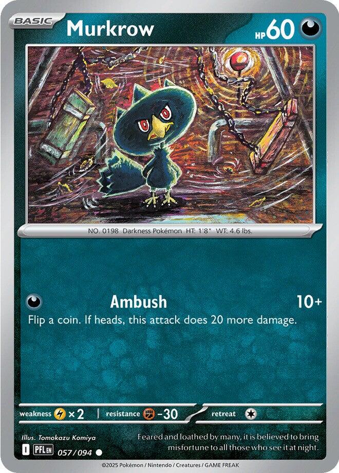 Murkrow (057/094) [Mega Evolution: Phantasmal Flames] | Exor Games Truro