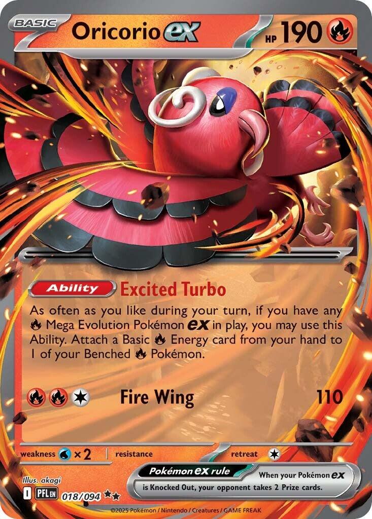 Oricorio ex (018/094) [Mega Evolution: Phantasmal Flames] | Exor Games Truro