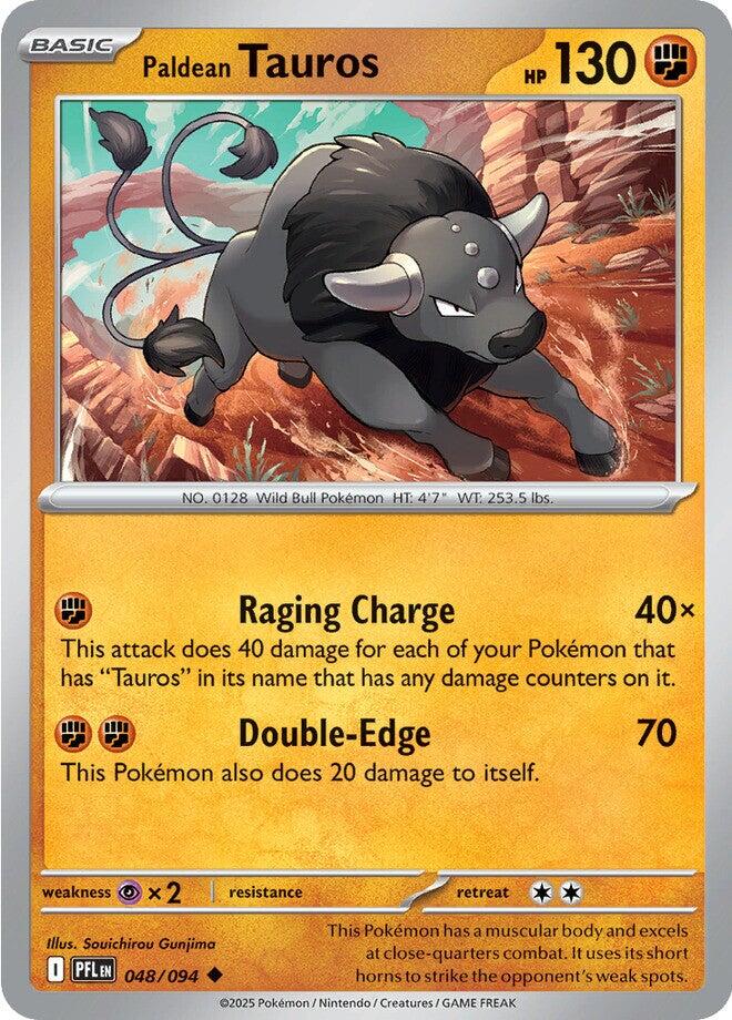 Paldean Tauros (048/094) [Mega Evolution: Phantasmal Flames] | Exor Games Truro