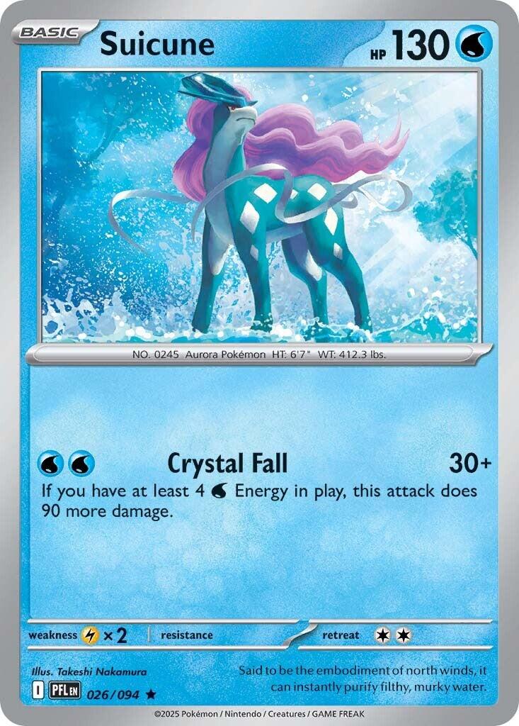 Suicune (026/094) [Mega Evolution: Phantasmal Flames] | Exor Games Truro