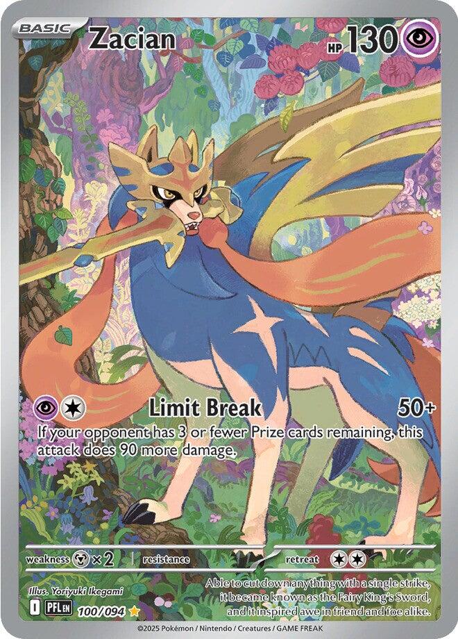 Zacian (100/094) [Mega Evolution: Phantasmal Flames] | Exor Games Truro