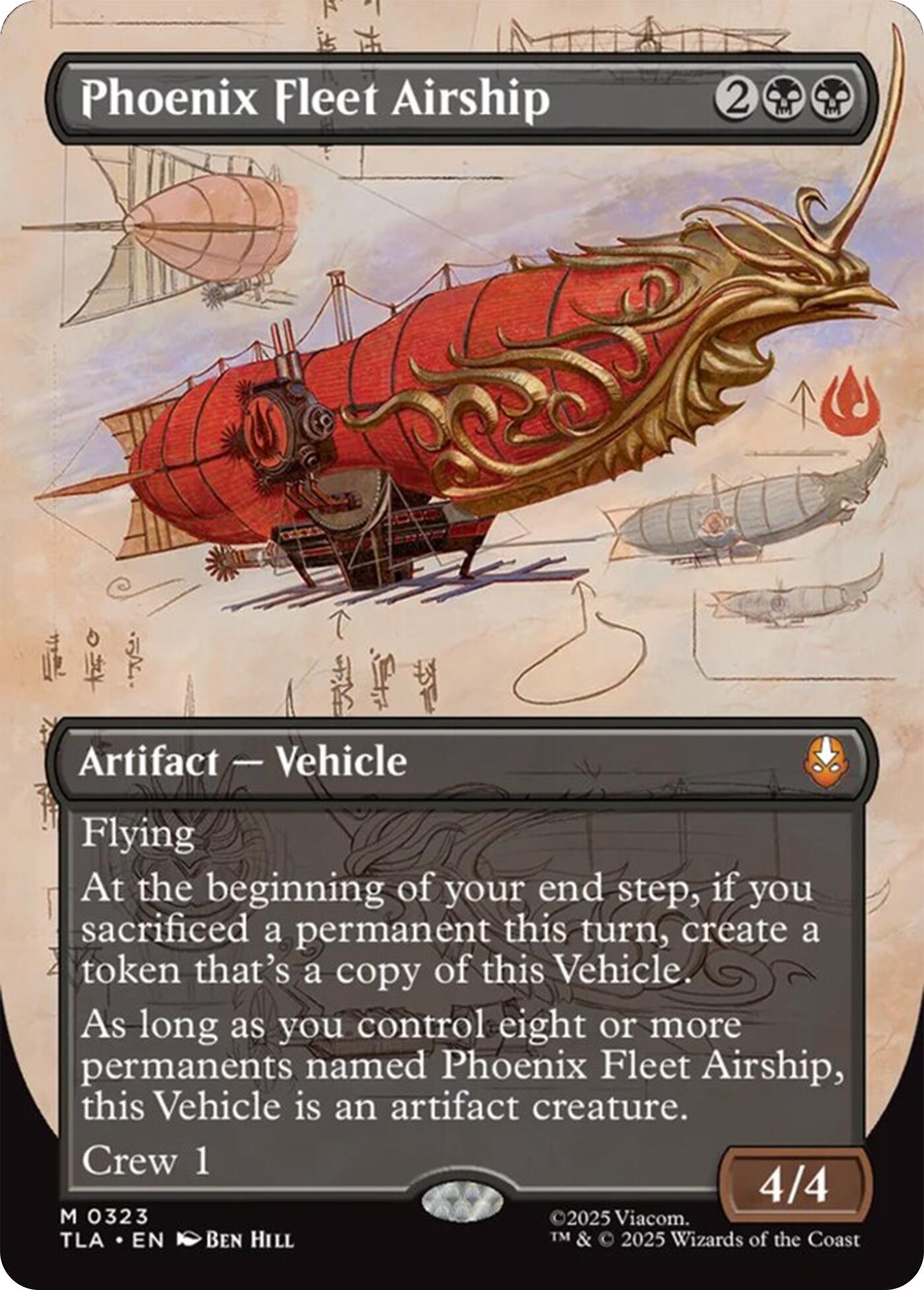 Phoenix Fleet Airship (Borderless) [Avatar: The Last Airbender] | Exor Games Truro
