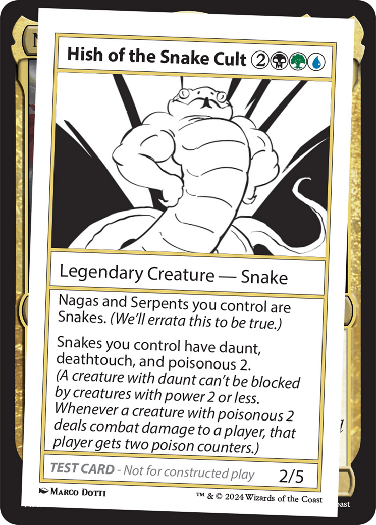 Hish of the Snake Cult [Mystery Booster 2 Playtest Cards] | Exor Games Truro