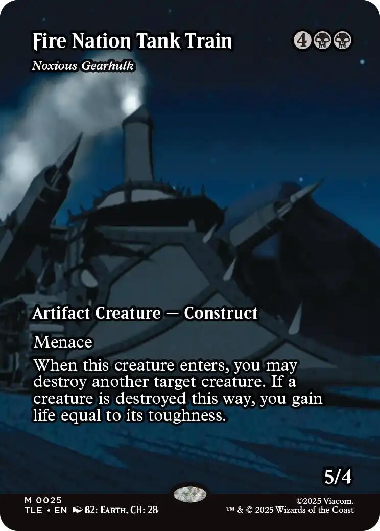 Fire Nation Tank Train - Noxious Gearhulk (Borderless) [Avatar: The Last Airbender: Eternal-Legal] | Exor Games Truro