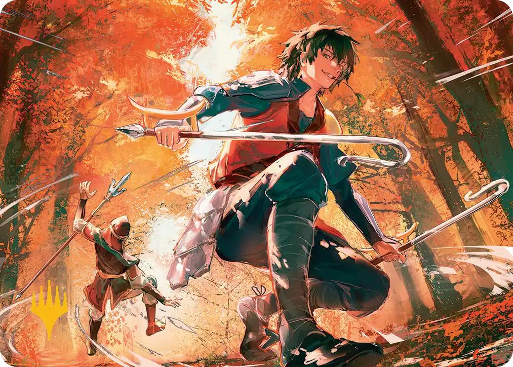 Jet, Rebel Leader Art Card (Gold-Stamped Planeswalker Symbol) [Avatar: The Last Airbender Art Series] | Exor Games Truro