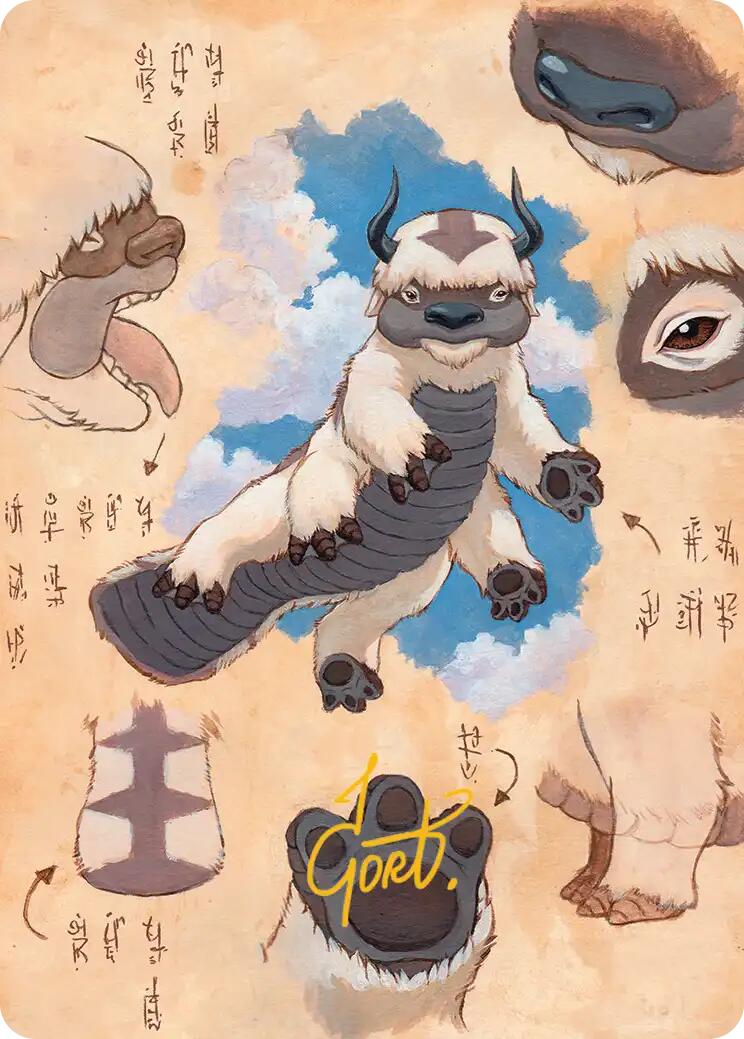 Appa, Steadfast Guardian Art Card (Gold-Stamped Signature) [Avatar: The Last Airbender Art Series] | Exor Games Truro