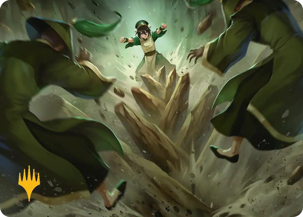 Rockalanche Art Card (Gold-Stamped Planeswalker Symbol) [Avatar: The Last Airbender Art Series] | Exor Games Truro