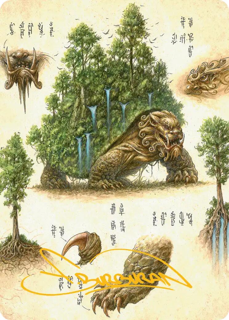 The Lion-Turtle Art Card (Gold-Stamped Signature) [Avatar: The Last Airbender Art Series] | Exor Games Truro