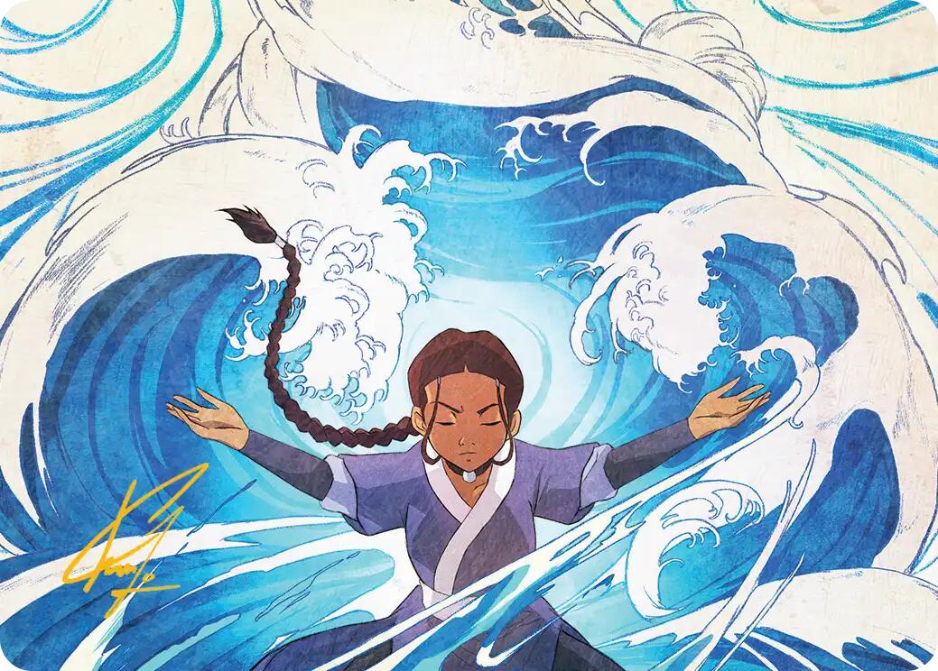 Katara, Water Tribe's Hope Art Card (Gold-Stamped Signature) [Avatar: The Last Airbender Art Series] | Exor Games Truro