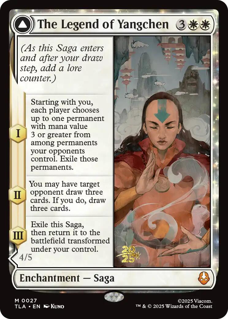 The Legend of Yangchen [Avatar: The Last Airbender Prerelease Cards] | Exor Games Truro