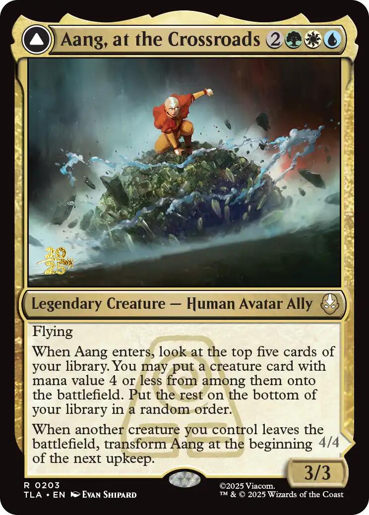 Aang, at the Crossroads [Avatar: The Last Airbender Prerelease Cards] | Exor Games Truro