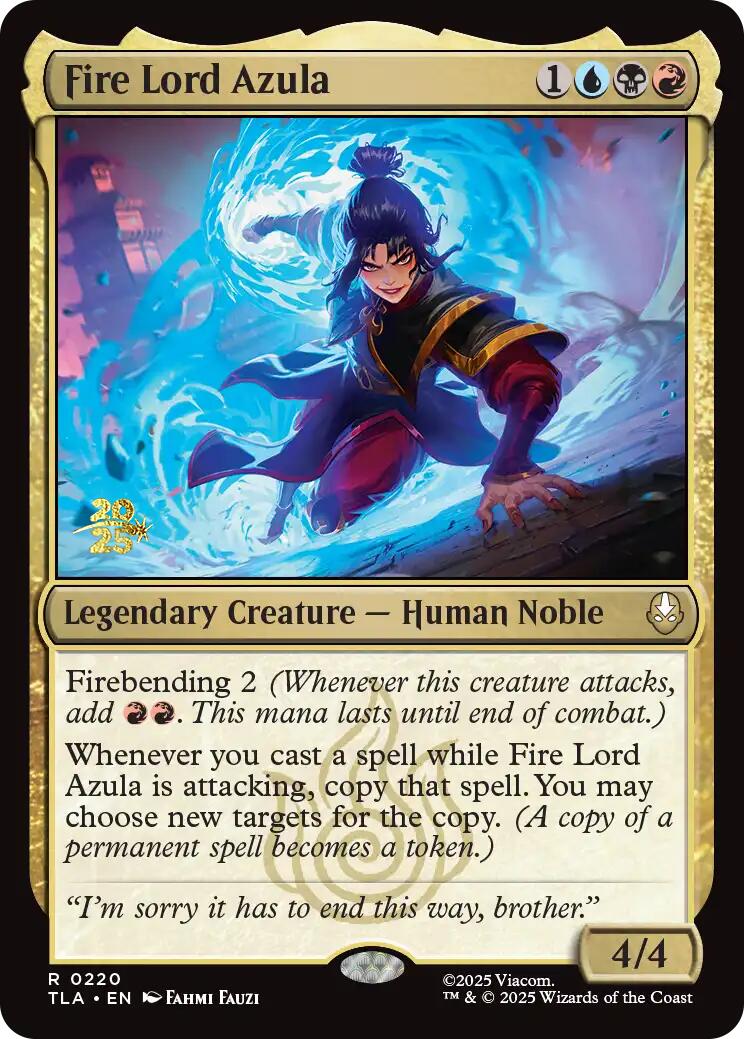 Fire Lord Azula [Avatar: The Last Airbender Prerelease Cards] | Exor Games Truro