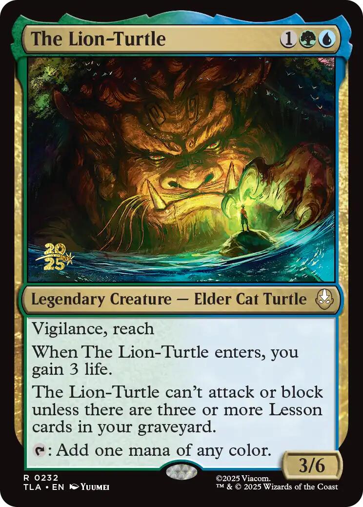 The Lion-Turtle [Avatar: The Last Airbender Prerelease Cards] | Exor Games Truro