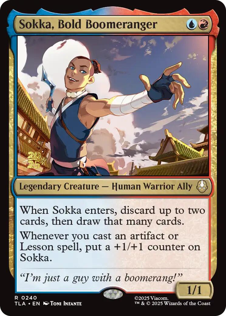 Sokka, Bold Boomeranger [Avatar: The Last Airbender Prerelease Cards] | Exor Games Truro