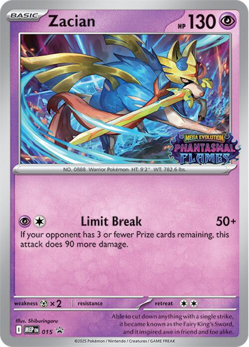Zacian (015) (Prerelease) [Mega Evolution Promo] | Exor Games Truro