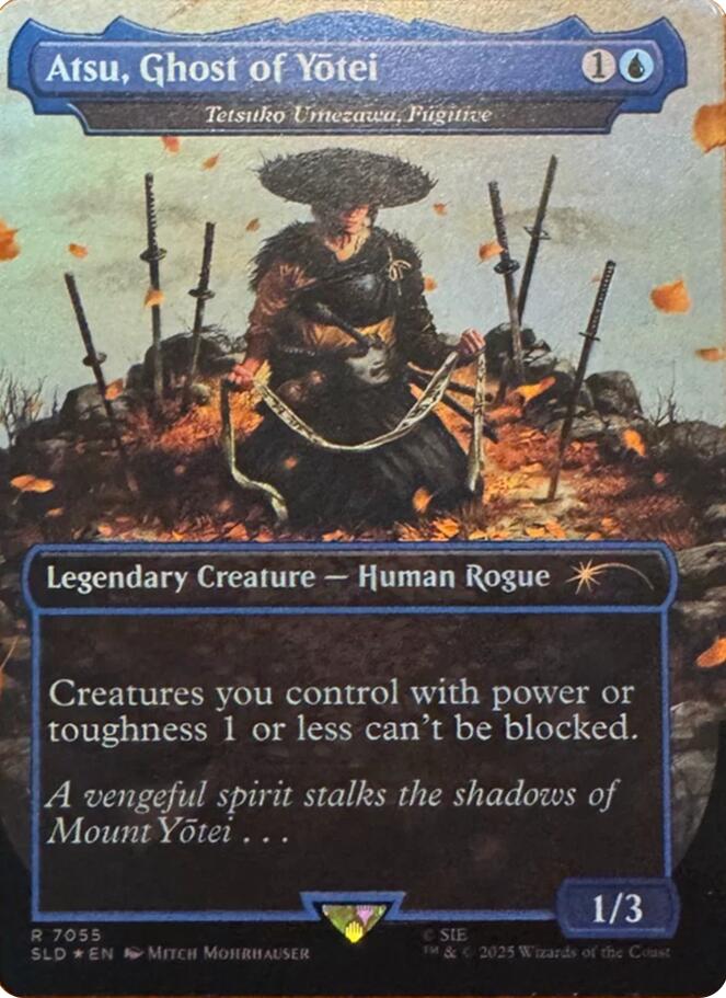 Atsu, Ghost of Yotei - Tetsuko Umezawa, Fugitive (Rainbow Foil) [Secret Lair Drop Series] | Exor Games Truro
