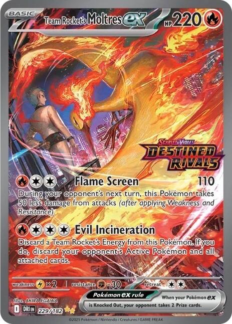 Team Rocket's Moltres ex (229/182) (Destined Rivals Stamp) [Miscellaneous Cards] | Exor Games Truro