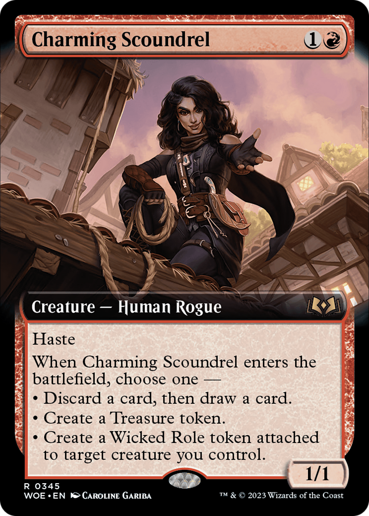 Charming Scoundrel (Extended Art) [Wilds of Eldraine] | Exor Games Truro