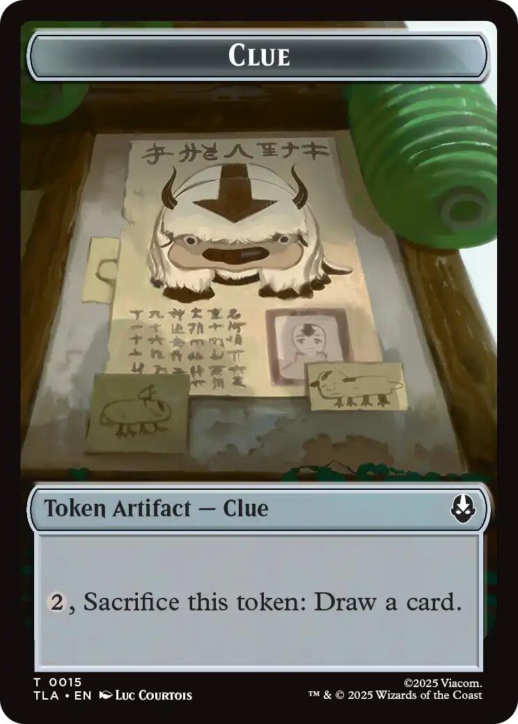 Ally (0004) // Clue (0015) Double-Sided Token [Avatar: The Last Airbender Tokens] | Exor Games Truro