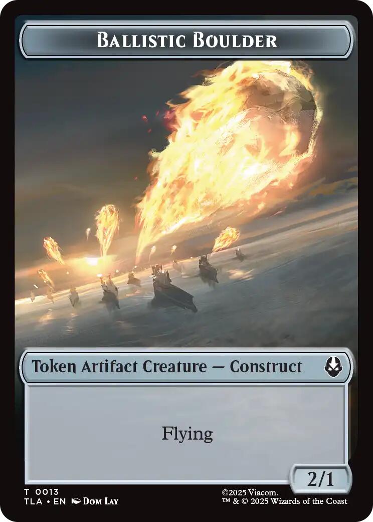 Ballistic Boulder // Soldier (0011) Double-Sided Token [Avatar: The Last Airbender Tokens] | Exor Games Truro