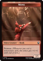 Monk // Food (0021) Double-Sided Token [Avatar: The Last Airbender Tokens] | Exor Games Truro