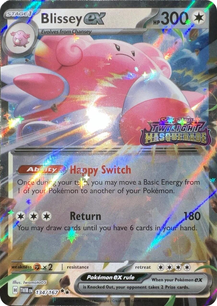 Blissey ex (134/167) (Cosmos Holo) [Scarlet & Violet: Twilight Masquerade] | Exor Games Truro