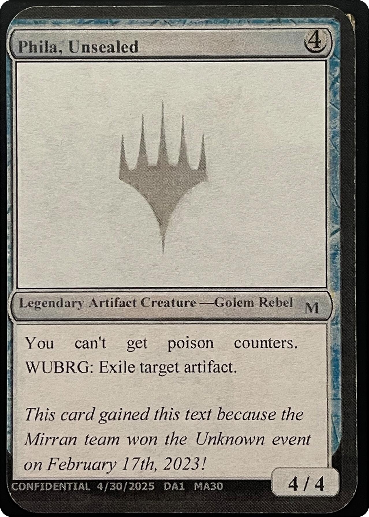 Phila, Unsealed (Reprint) [Unknown Event] | Exor Games Truro