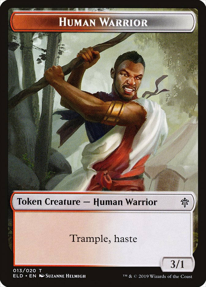Human Warrior Token [Throne of Eldraine Tokens] | Exor Games Truro
