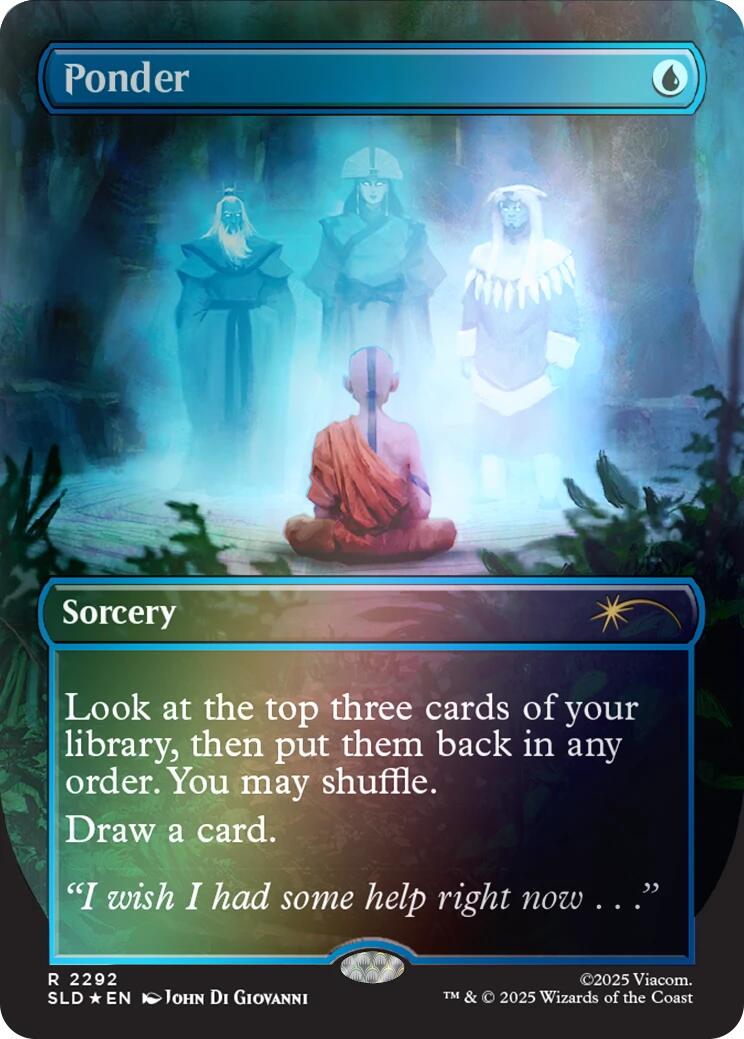 Ponder (2292) (Rainbow Foil) [Secret Lair Drop Series] | Exor Games Truro